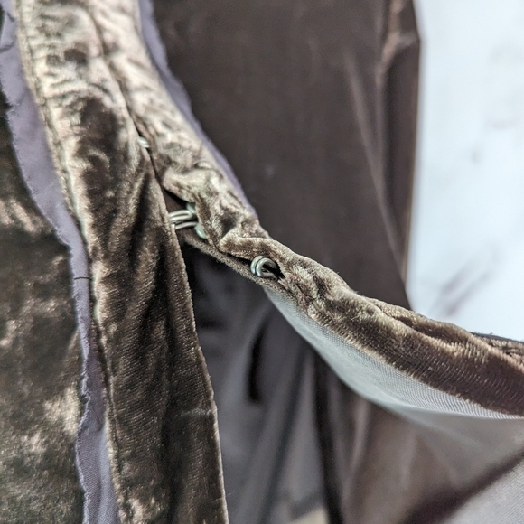 Free People Top Womens XS Brown Crushed Velvet Button Up We The Free Marianne - Picture 13 of 15